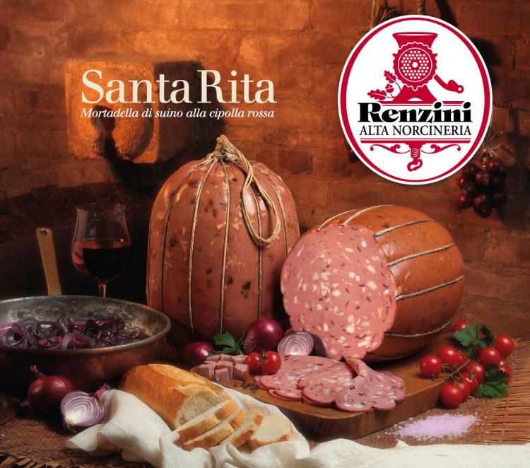 MORTADELLA DE PORC "SANTA RITA" (à l'oignon rouge) 8.5 kg/env.