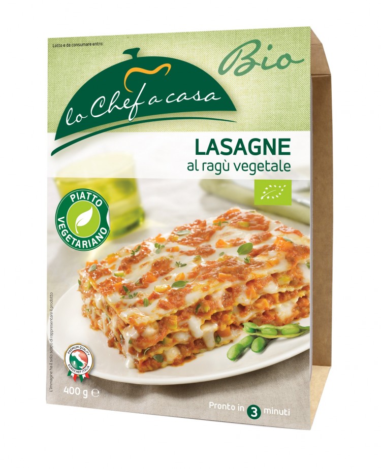 LASAGNE AU RAGU' VÉGÉTAL * BIO 400 GR