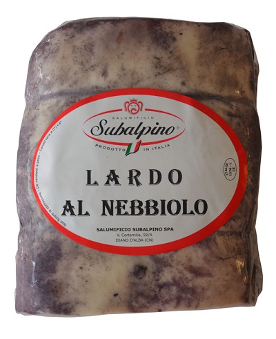 LARD AU VIN NEBBIOLO 1.5 kg/env. Subalpino