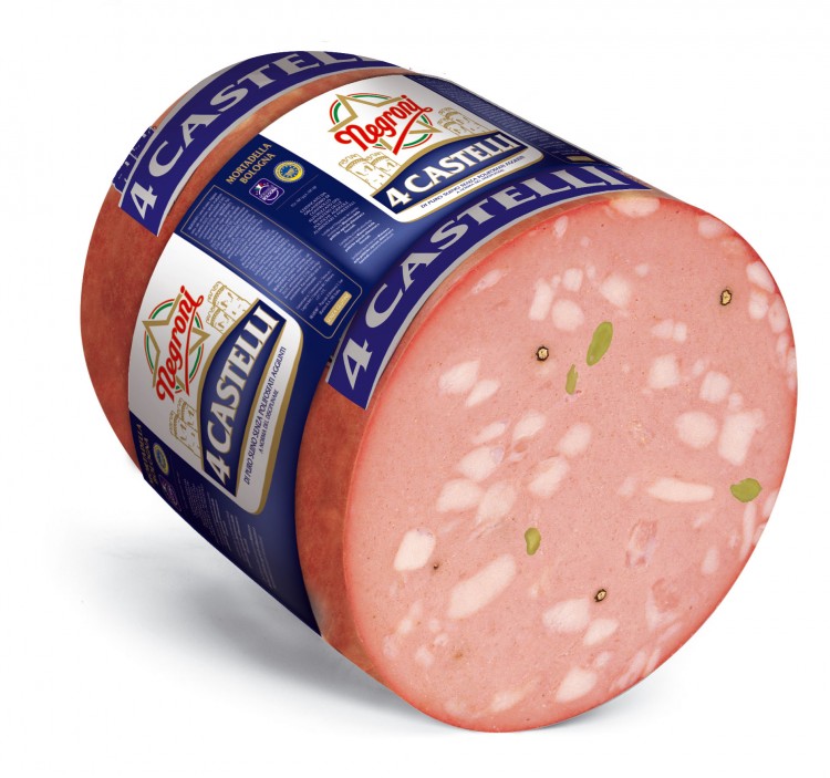 MORTADELLA 4 CASTELLI IGP CIL. A/PIST. 7 kg/env. Negroni