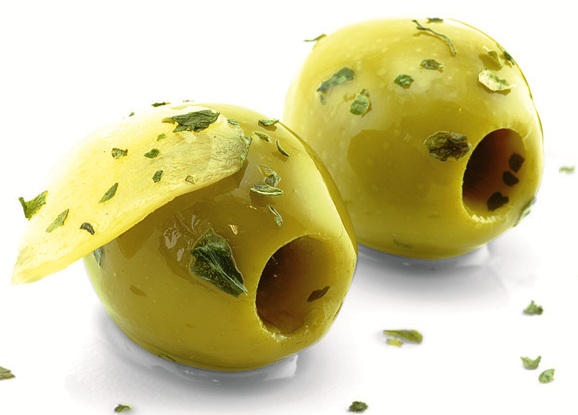OLIVES VERTES DÉNOYAUTEUSES MARINÉES (à l'Ail) 1.9 kg 