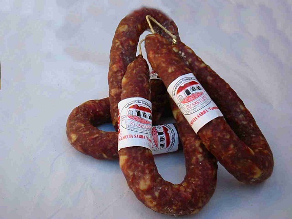 SAUCISSE SARDE CAMPIDANESE 3.5 kg/env. Su Sartizzu