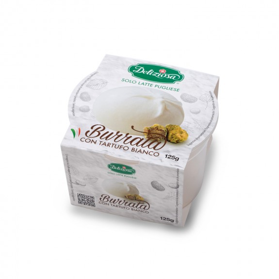 BURRATINA A LA TRUFFE BLANCHE 125 gr Deliziosa