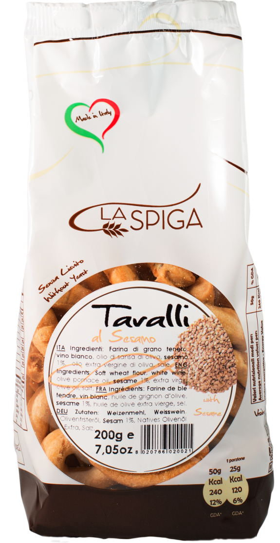 TARALLI AU SESAME 200 gr