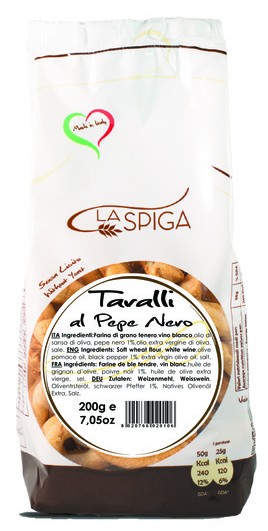 TARALLI AU POIVRE NOIR 200 gr
