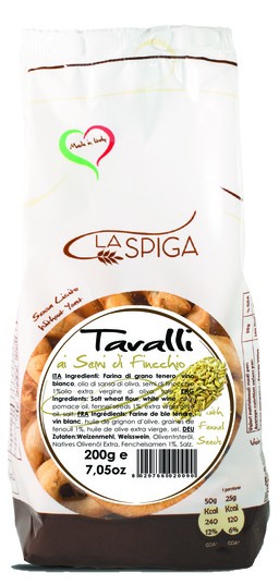 TARALLI AUX GRAINES DE FENOUIL 200 gr 