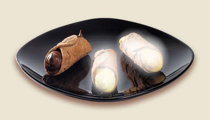 CANNOLI SICILIENS FARCI CHOCOLAT (Gianduja) 1.5 kg