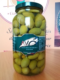 OLIVES VERTES BELLE DI CERIGNOLA GÉANTES 3.1 LT A.V.O.