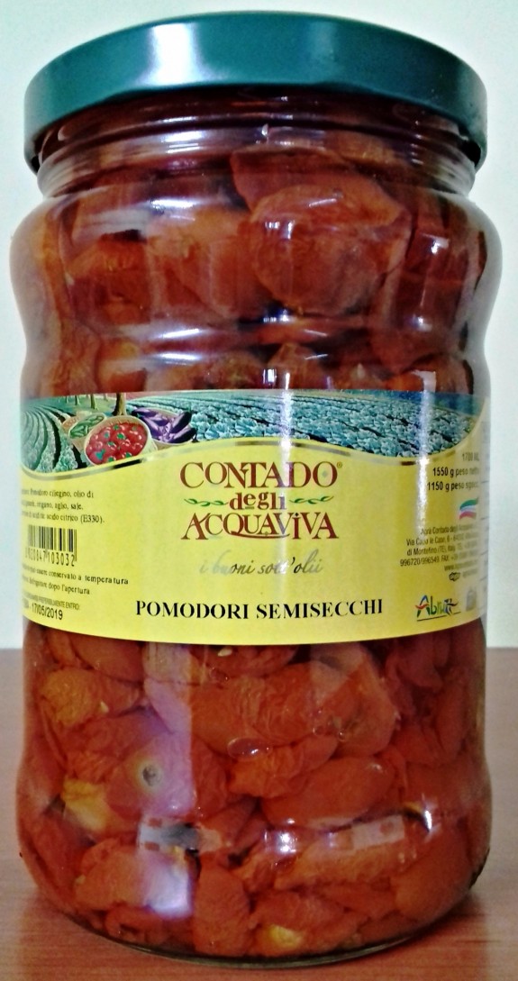 TOMATES CERISES CONFITES Bocal 1.7 LT Agra Contado